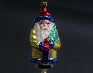 Christopher RADKO Pine Cone Santa 1993 Glass Christmas Ornament 93 - 142 2