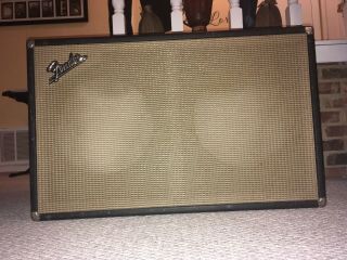 Vintage 1966 Blackface Fender Bassman Amp Cab/Cabinet just add speaker Tilt Back 2