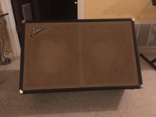 Vintage 1966 Blackface Fender Bassman Amp Cab/Cabinet just add speaker Tilt Back 3