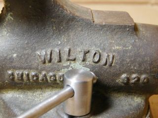 Vintage Wilton No.  820 baby bullet bench vise swivel base 2 