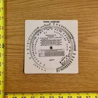 Stadia Computer Circular Slide Rule Vintage USA Made 2