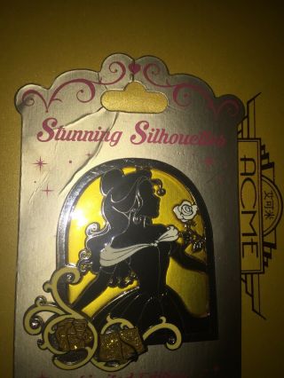 Disney Shopping Store LE 300 Pin Stunning Silhouettes Belle Beauty And The Beast 3