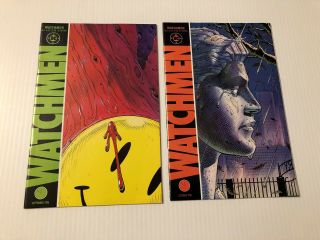 Watchmen 1 2 3 4 5 6 7 8 9 10 11 12 1986 Complete Set -