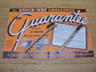 Vintage 1937 Quick Way Truck Shovel Crane Brochure Ad Construction Equipment 3