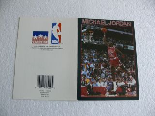 1989 Starline Michael Jordan Happy Birthday Card From Michael And Pocket Folder