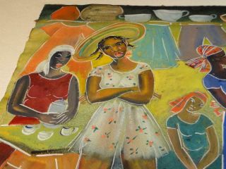 1948 Rosamond Longfield Smith Jamaica West Indian Girls At Market