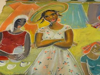 1948 Rosamond Longfield Smith Jamaica West Indian Girls at Market 2