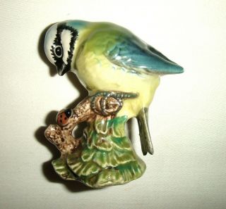 Beswick Pottery Blue Tit Bird Ornament / Figure Model No.  992