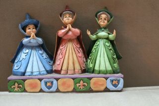 Enesco Disney Traditions By Jim Shore Three Fairies Stone Resin Figurine,  Multic