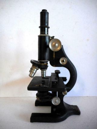1930 ' s Vintage Spencer Buffalo Microscope Serial 122061 2