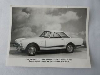 1968 Sunbeam Alpine V8 / Sunbeam Tiger Factory Press Photo Photograph Image