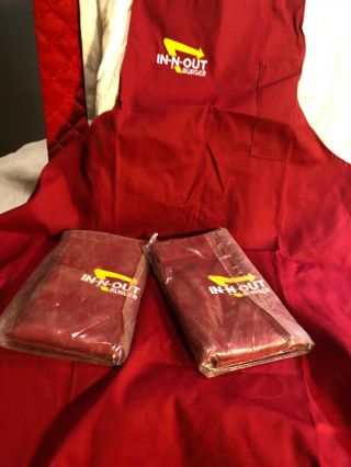 3 In - N - Out Burger Employee Aprons