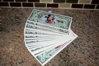 25x Disney 1 Dollar,  2000 " A " Series Mickey Tuxedo Disneyland Unc