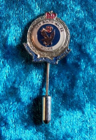 Obsolete Nsw Police Tie Lapel Pin Badge