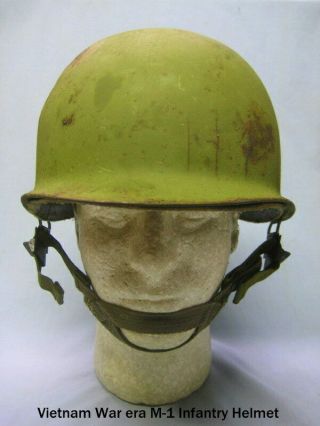 Vietnam War Era M - 1 Infantry Helmet,  1969 Westinghouse Liner