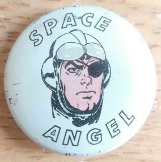 Vtg Space Angel Pin - Sci - Fi Cartoon Tv Promo/advertising - Science Fiction ░░░░