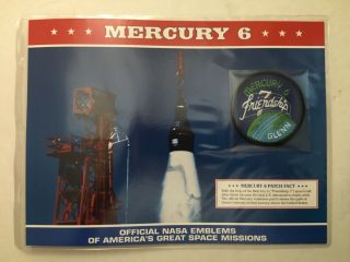 Vintage Nasa Mission Patch Mercury 6 Friendship 7 John Glenn