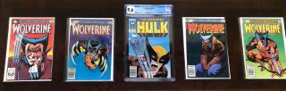 Incredible Hulk 340 9.  6 Cgc,  Wolverine 1 - 4 Mini Series 1982.  Cgc It 