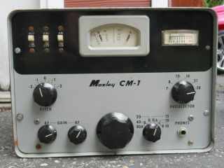 Vintage Mosley Cm - 1 Ham Radio Tube Receiver Shortwave Am Ssb Cw - Broad Signal