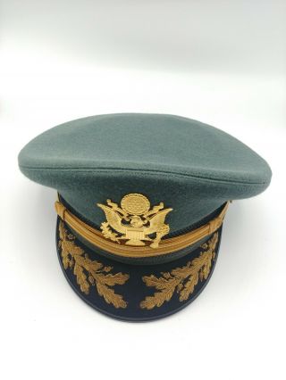 Us Army Military Dress Uniform Dress Officer (major) Visor Hat Named