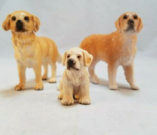 Schleich Golden Retriever Dog Figurines Male Female Puppy Family