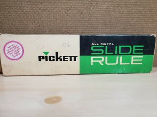 Pickett Model N803 - Es Slide Rule In Leather Case