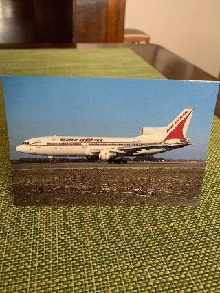 Air India Set Of 4 Airline Postcards Boeing 747 Palace In The Sky L1011 Tristar