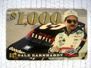 1995 Assets Racing Dale Earnhardt Premier Edition Sample Prepaid Phone Card