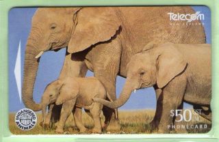 Zealand - 1996 Endangered Species - $50 Elephants - Nz - D - 59 - - 150002