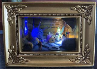 Disney Olszewski Gallery Of Light Tinker Bell Pixie Flurry Shadow Box Diorama