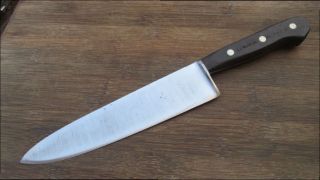 Fine Vintage Dexter/ll Bean Carbon Steel Chef Knife W/rosewood - Razor Sharp