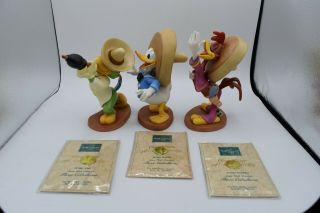 WDCC - Walt Disney Classic - The Three Caballeros set - Jose,  Panchito,  Donald 2