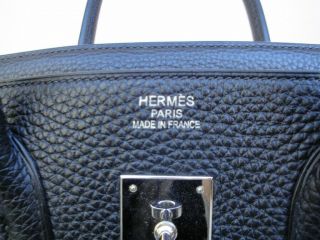 Authentic HERMES 35 Bag Black Handbag 3