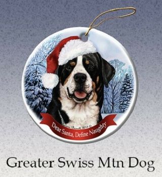 Define Naughty Ornament - Greater Swiss Mountain Dog