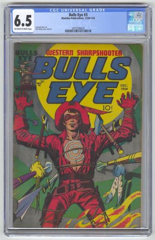 Bulls Eye 3 Cgc 6.  5 Vintage Charlton Comic Jack Kirby Cover Art Golden Age 10c