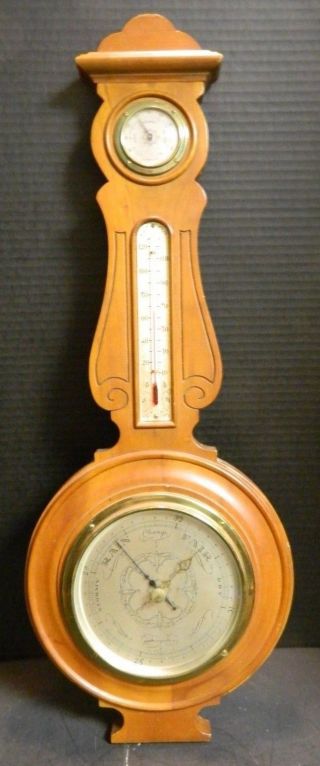 Vintage Airguide Banjo Style Barometer,  Thermometer,  Hygrometer Weather Station