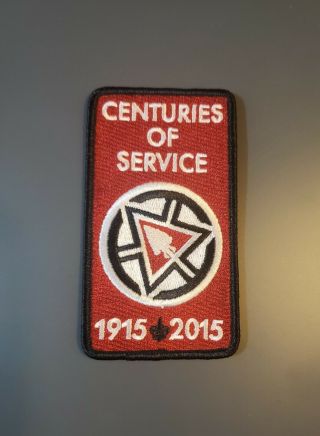 Order Of The Arrow 2015 Noac Oa Centennial Centuries Of Service Award Patch