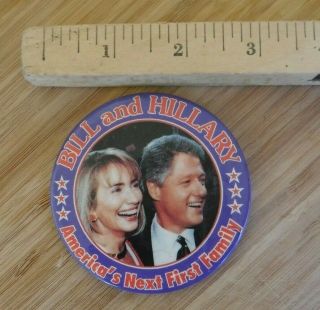 3 Inch 1992 Bill And Hillary Clinton America 