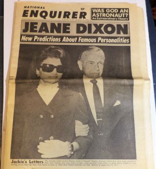 March 1970 National Enquirer Jackie Kennedy 