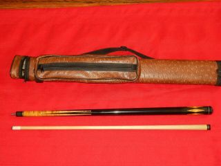 Meucci Pool Cue Stick Older,  Vintage Curly Maple With Pearl? 19oz.  See Pictures