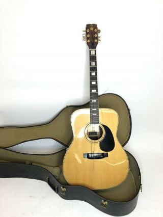 Conn F 27 Acoustic Guitar Made In Japan Vintage With Case