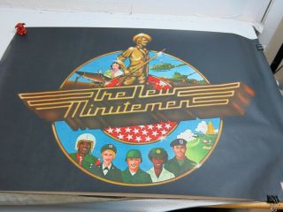 Vietnam War Era 1975 National Guard Recruiting Poster " The Minutemen "