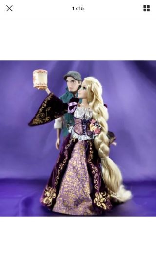 Disney Rapunzel And Flynn Fairytale Designer Doll Set - -
