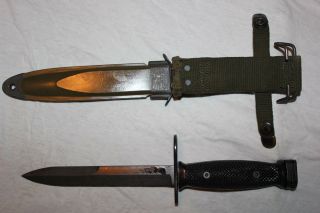 Boc M7 Us Military Issue Vietnam Fighting Knife Usmc Army With M8a1 Scabbard W6