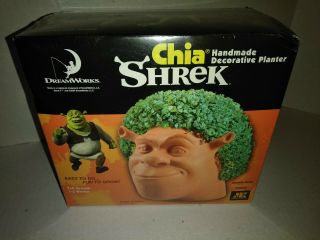 Shrek Ogre Chia Pet Head Vintage 2004 Planter Kit
