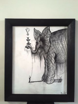 Drawing Of Elephant By Salvador DalÍ