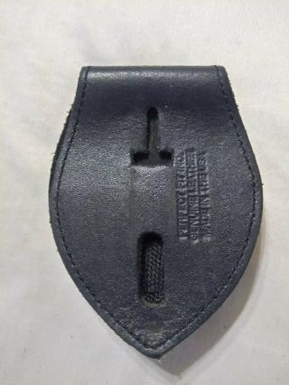 Leather Holder Belt Clip Fire Or Police