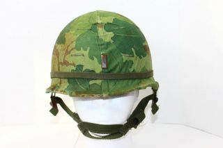 Us M1 Camo Helmet Vietnam Era 2nd Lt.  Named Black