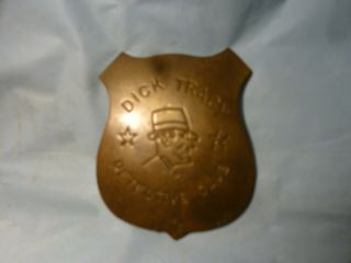 Vintage Brass Dick Tracy Detective Club Badge