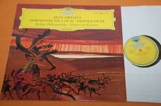 Karajan Sibelius Symphony No.  5 German Dgg Slpm 138 973 Alle Herst.  4/65 Nm